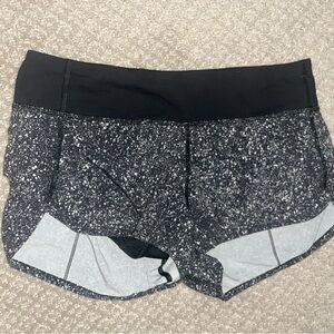 Lululemon Athletica Black and Gray Athletic Shorts